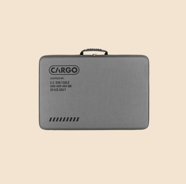 Cargo container] End Table Gray Camping Auxiliary Side Foldable