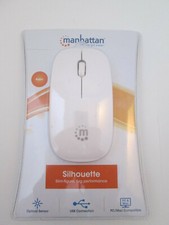 MANHATTAN SILHOUET OPTIC MOUSE WHITE