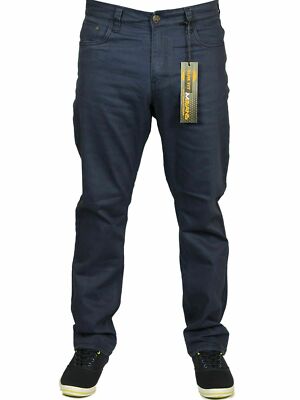 Herren Big King Size Stretch Chinohose gerades Bein Jeans Hose Größen 28-60''