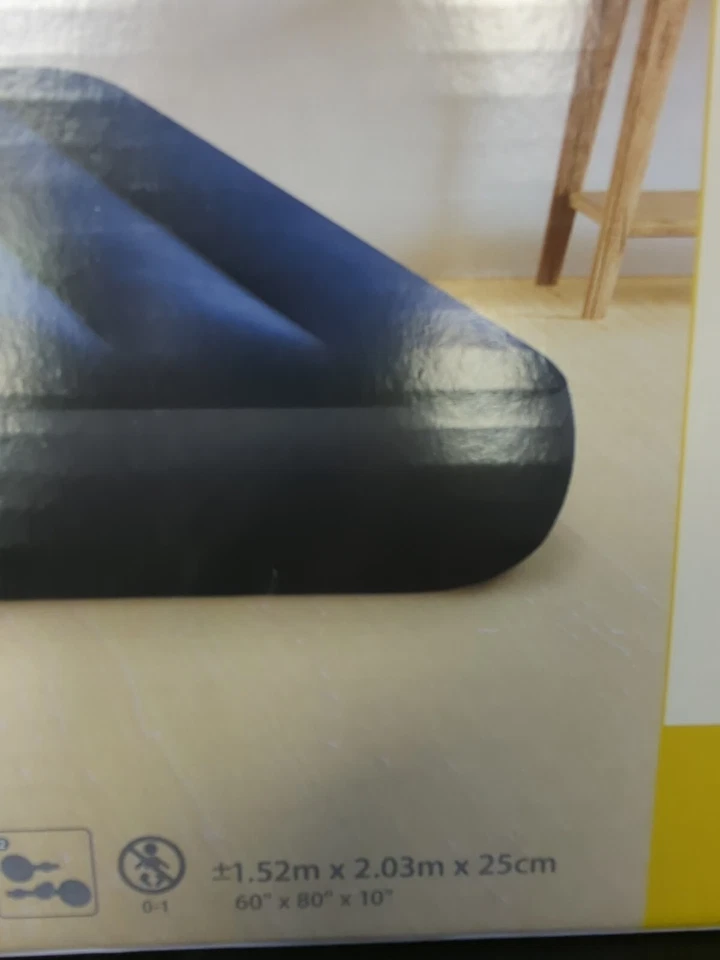 Intex 64763E 10 inch Dura Beam Prestige Downy Air Bed - Blue - Image 2 of 2