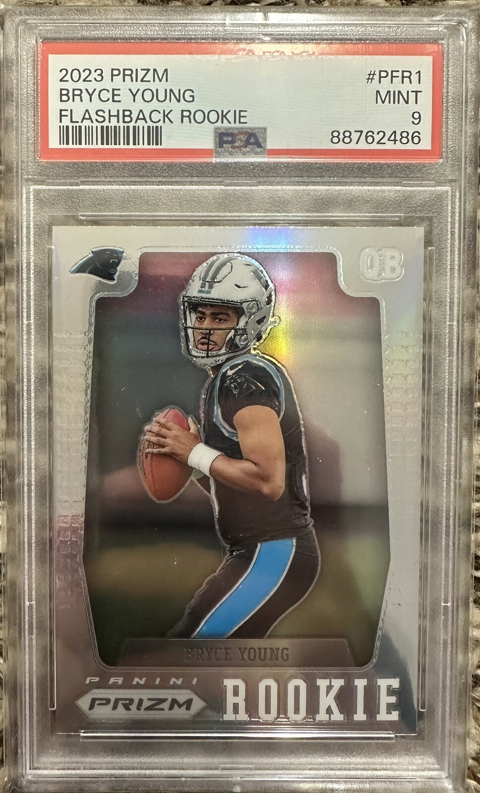 2023 Prizm Football Bryce Young Flashback Rookie Silver PSA 9 Panthers