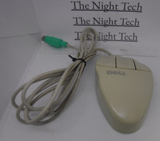 Vintage Dell Logitech Mouseman M-S38 Mechanical Ball Mouse