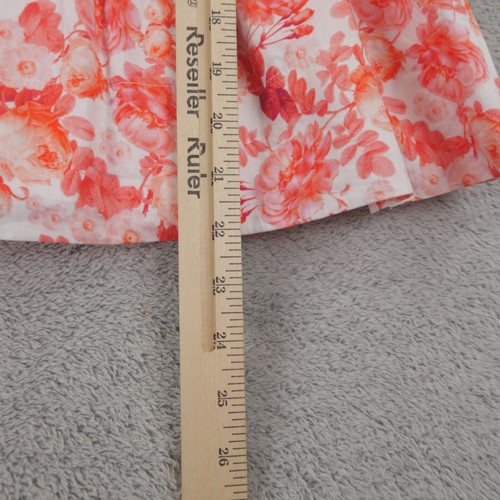 Bijou Sauvage Clothier Dress Girl 6 Pink Red Floral English Rose Pleated Cottage - Picture 7 of 12