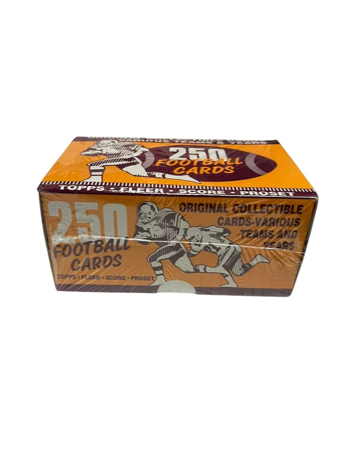 250 tarjetas de fútbol americano Topps años 90 prótesis Fleer Score nueva caja sellada de fábrica RARA Foto 2 de 4