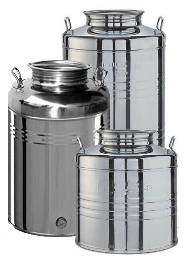 20/50/100 LITRE STAINLESS STEEL OIL CONTAINER EMPTY CONTAINER DRUM CONTAINER