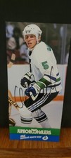 NHL Hartford Whalers Ulf Samuelsson Signed Card 1988-1989.