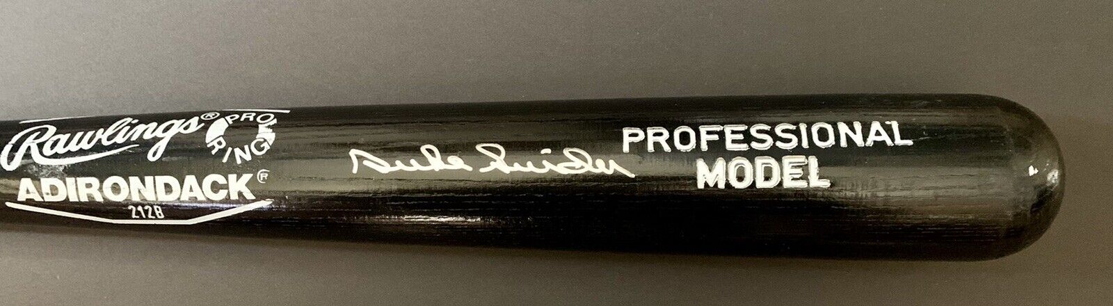 Duke Snider Autographed Rawlings Adirondack Black Bat 212B -  Do