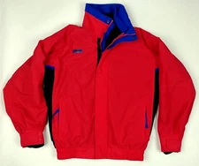 Vtg 90s Red COLUMBIA Ski Jacket Bugaboo EUC Men's Sml Zipped Liner Retro