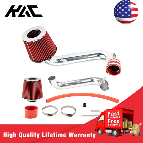 Cold Air Intake System + Red Filter For 2001-2005 Honda Civic DX/LX 1.7L