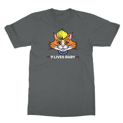 9 Lives Baby Trump Cat Funny Elections Unisex T-Shirt