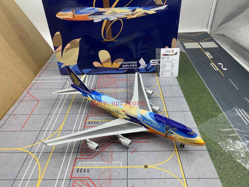 SQ Wings 1/200 Singapore Airlines B747-400 Alloy Aircraft