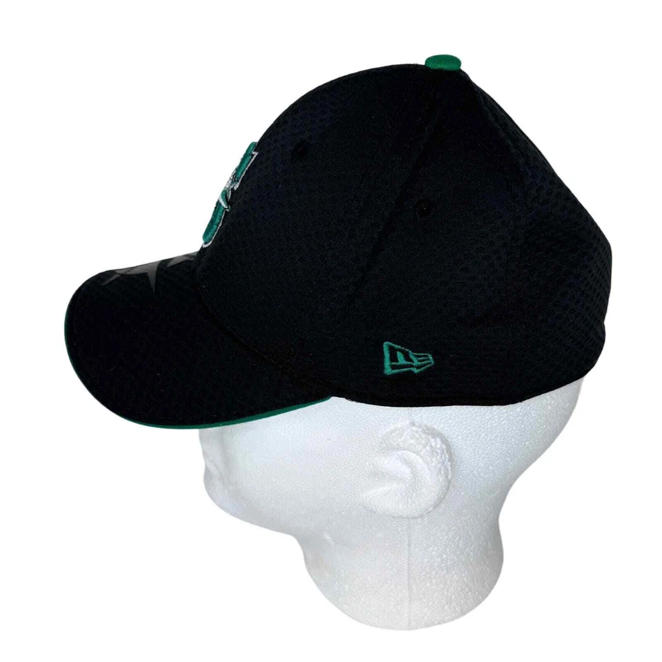 Gorra ajustada New Era MLB Seattle Mariners 39THIRTY logotipo bordado negra juvenil OS Foto 4 de 4