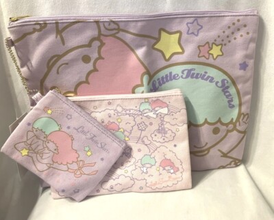 JAPAN SANRIO Little Twin Stars Flat Pouch Three Size 2014