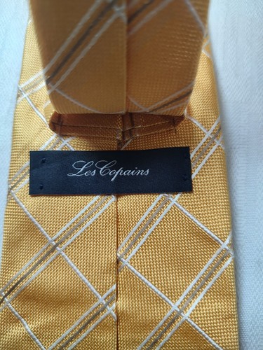 LES COPAINS 100% SILK TIE SETA CRAVATTA NECKTIE MADE IN ITALIA CLASSIC - Imagen 6 de 6