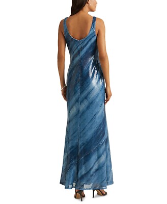 ralph lauren blue sequin dress Lauren Ralph Lauren Hickory sequin dress