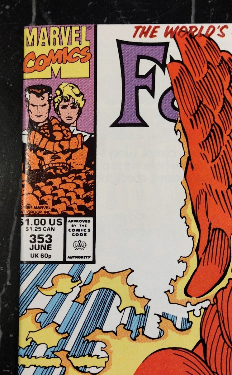 FANTASTIC FOUR #353 VFINE+ 8.5 1st app MR MOBIUS~LOKI FANTASTIC FOUR #353 VFINE+ 8.5 1st app MR MOBIUS~LOKI