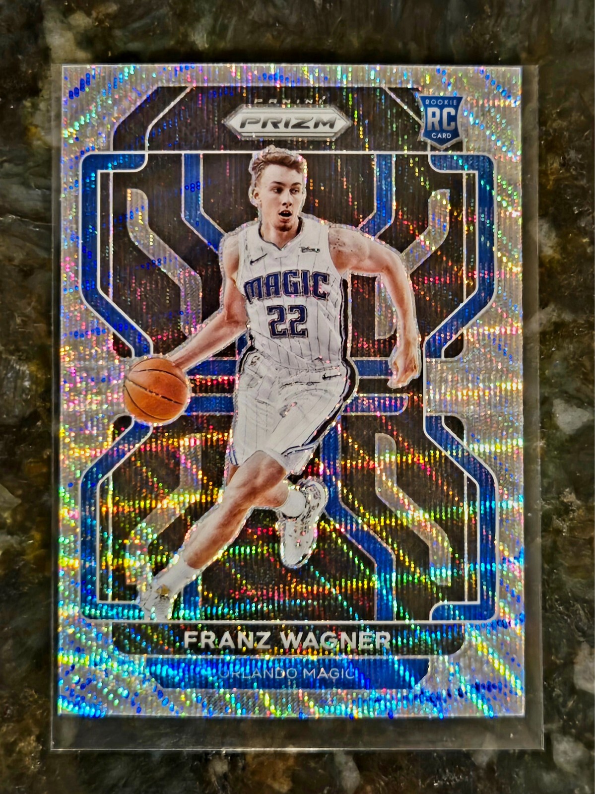 Franz Wagner 2021-22 Panini Prizm Hyper Exclusive SP #310 RC Orlando Magic