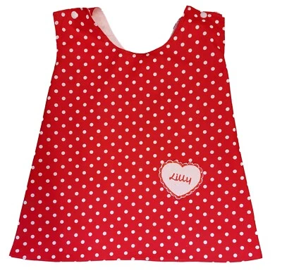 Wendekleid Schürzenkleid Kleid Kinderkleid Sommerkleid Baumwolle Punkte - Bild 1 von 4