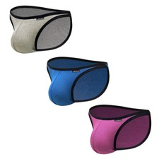 1-4 Pack Men's Briefs Bikini Bulge Pouch Underwear Shorts Breathable Underpants