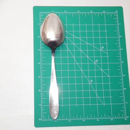 Vintage Manchester Southern Rose Solid Sterling Silver Table Serving Spoon 8" - Picture 6 of 7