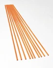 10 Pcs 1/8” DIAMETER x 12” LONG TRANSLUCENT AMBER ACRYLIC PLEXIGLASS PLASTIC ROD