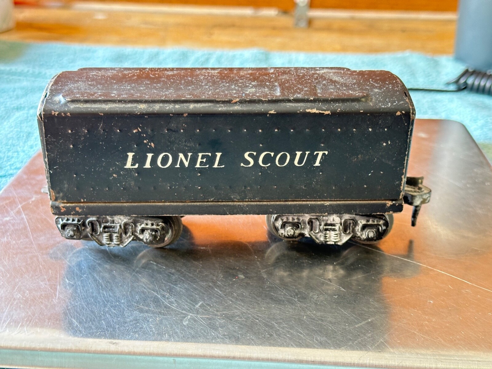 Lionel O O27 1001T Scout Sheet Metal Steam Loco Tender 8 Wheel 1948 Vintage