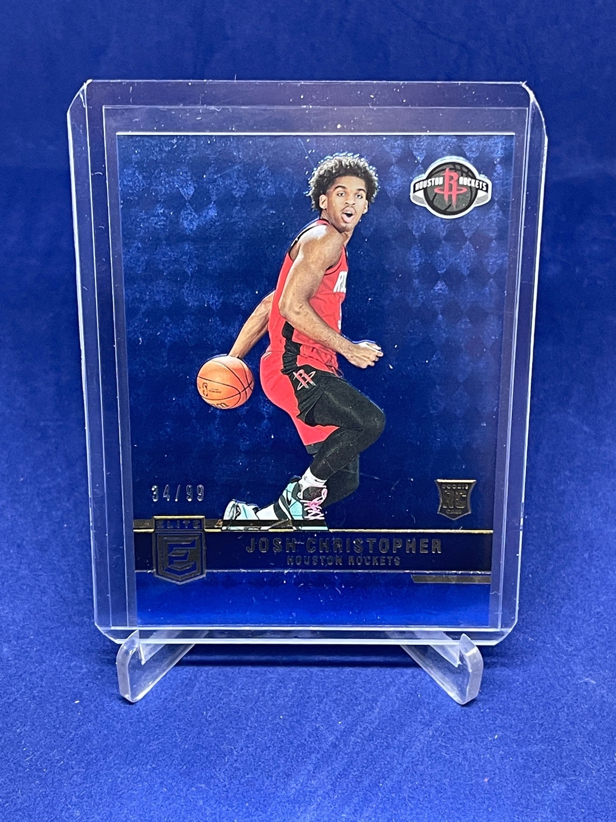 JOSH CHRISTOPHER 2021-22 PANINI DONRUSS ELITE BLUE ROOKIE RC #D 34/99