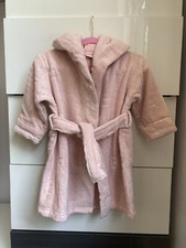 Ted Baker Girls Pink &lsquo;B&rsquo; Dressing Gown / Towelling Robe - Age 1.5 - 2 Years BNWT