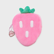 Pusheen Sips Strawberry Plush Pouch zipper charm Culturefly Box Spring 2023 NWT