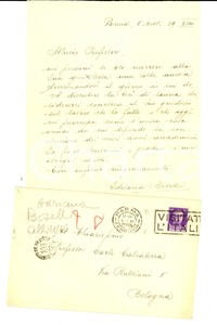1939 Parma Lettera Adriana Boselli Al Prof Carlo Calcaterra Per Tesi Di Laurea Ebay