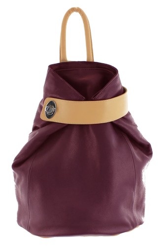 STORM Londres Vittoria Mochila en Ciruela Cuero Camel Talla Única (F117-13)