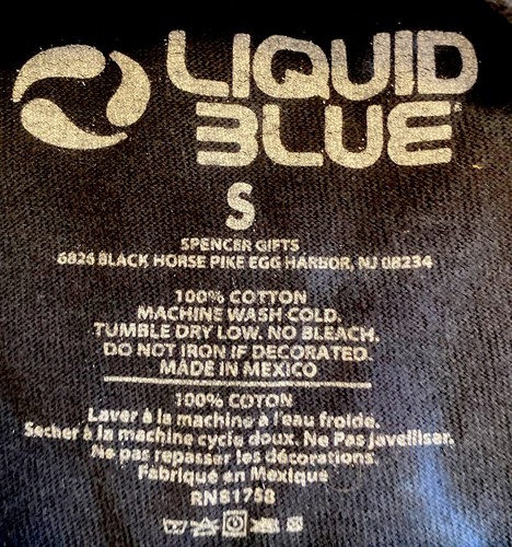 Pink Floyd Dark Side of the Moon Band Tee shirt Liquid Blue Rock & Roll Crop Top - Picture 4 of 7