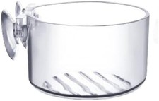 Transparent Round Aquatic Planter Cups with HoleMini Acrylic Aquatic Plant Po...