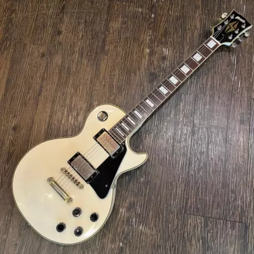 Blitz Aria Electric Guitar Les Paul Type Custom Snow White Used From Japan