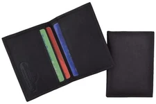 Genuine Leather Small Classic Credit Card Holder Mini Slim Thin Wallet Brown New