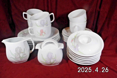 Porzellan Kaffee-Service für 6 Per. Cascade Magnolie'' Winterling Kirchenlamitz