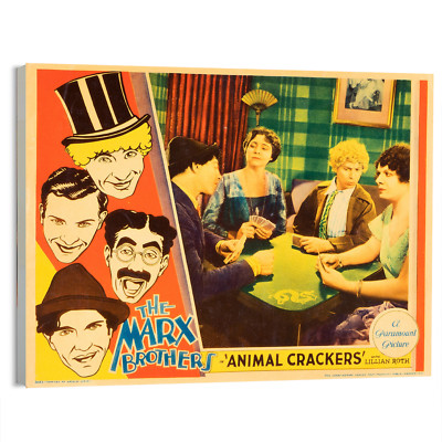 1930 Animal Crackers (Paramount) Rare Movie Poster or Canvas Art Print