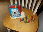 Vintage Playskool Wooden Wood Shoe Old Woman Who Lived in a Shoe With 9 blocks