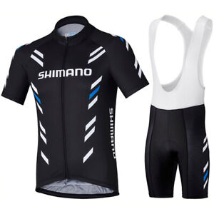Mens Cycling Jersey Bib Short Bicycle Bike Motocross MTB Shirt Team Shimano Set