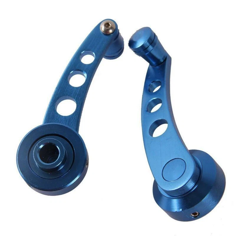 2x 4.7" Aluminum Car Window Door Winder Glass Cranks Handle Knob For Ford Subaru - Image 3 of 4