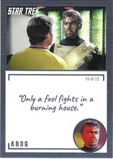 2020 STAR TREK TOS ARCHIVES & INSCRIPTIONS #77 Kang 15 of 15