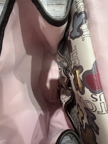 Mochila TOUS Kaos Icon Femenina Marrón Multicolor Cuero Usado Puzzle - Imagen 5 de 5