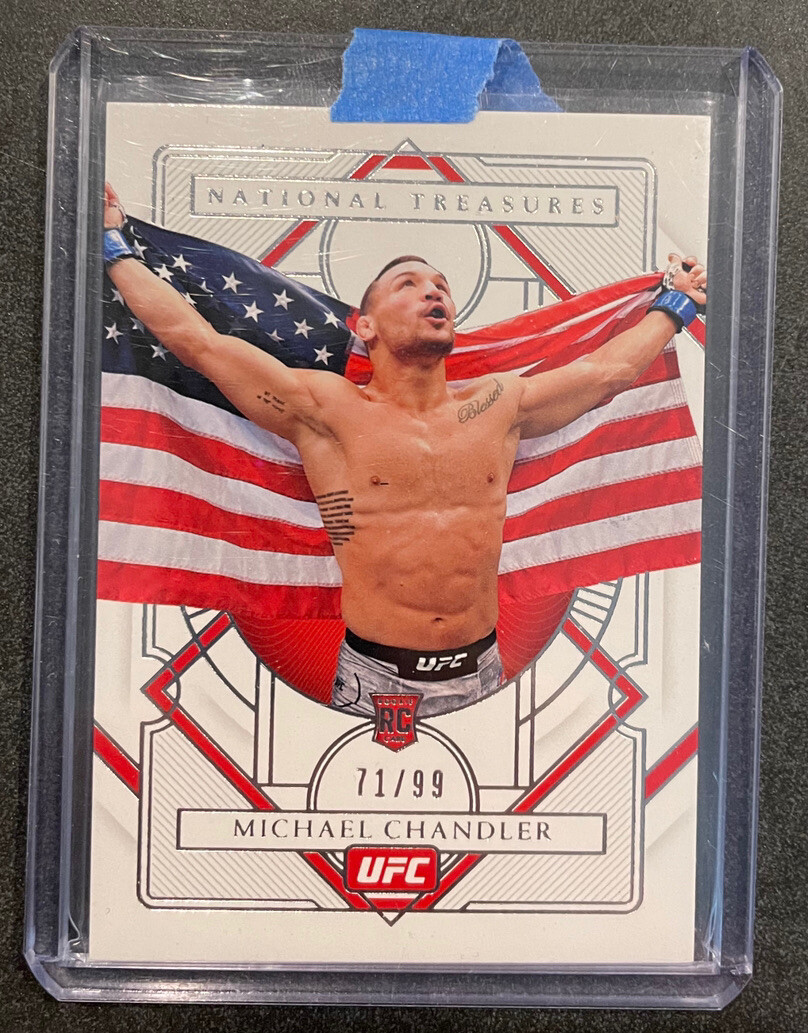 🔥2021 Panini Chronicles UFC Michael Chandler RC National Treasures 71/99🔥