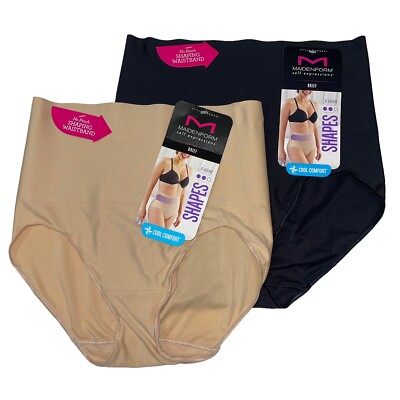 Maidenform Brief Shaper Firm Tummy Toner High Waist Wide Band Cool Comfort 0051