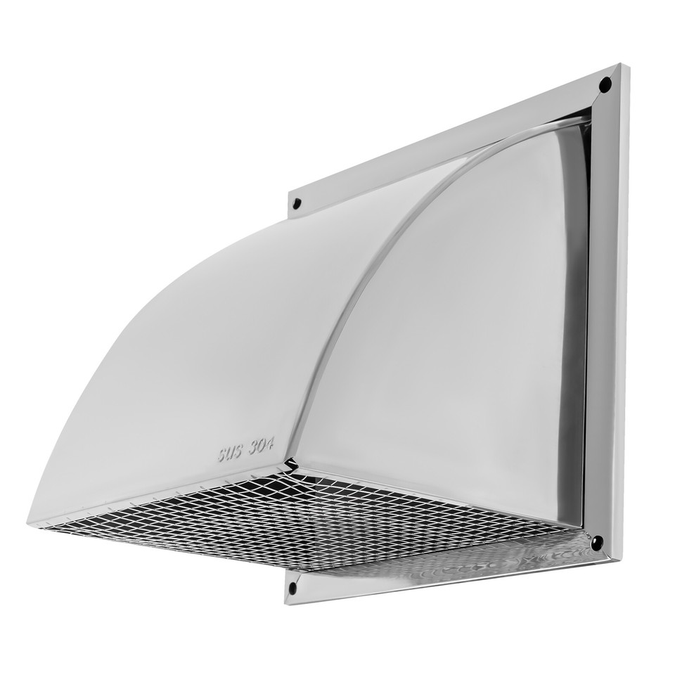 10.83in 304 Stainless Steel Exhaust Hood Vent Cap Outdoor Wall Vent