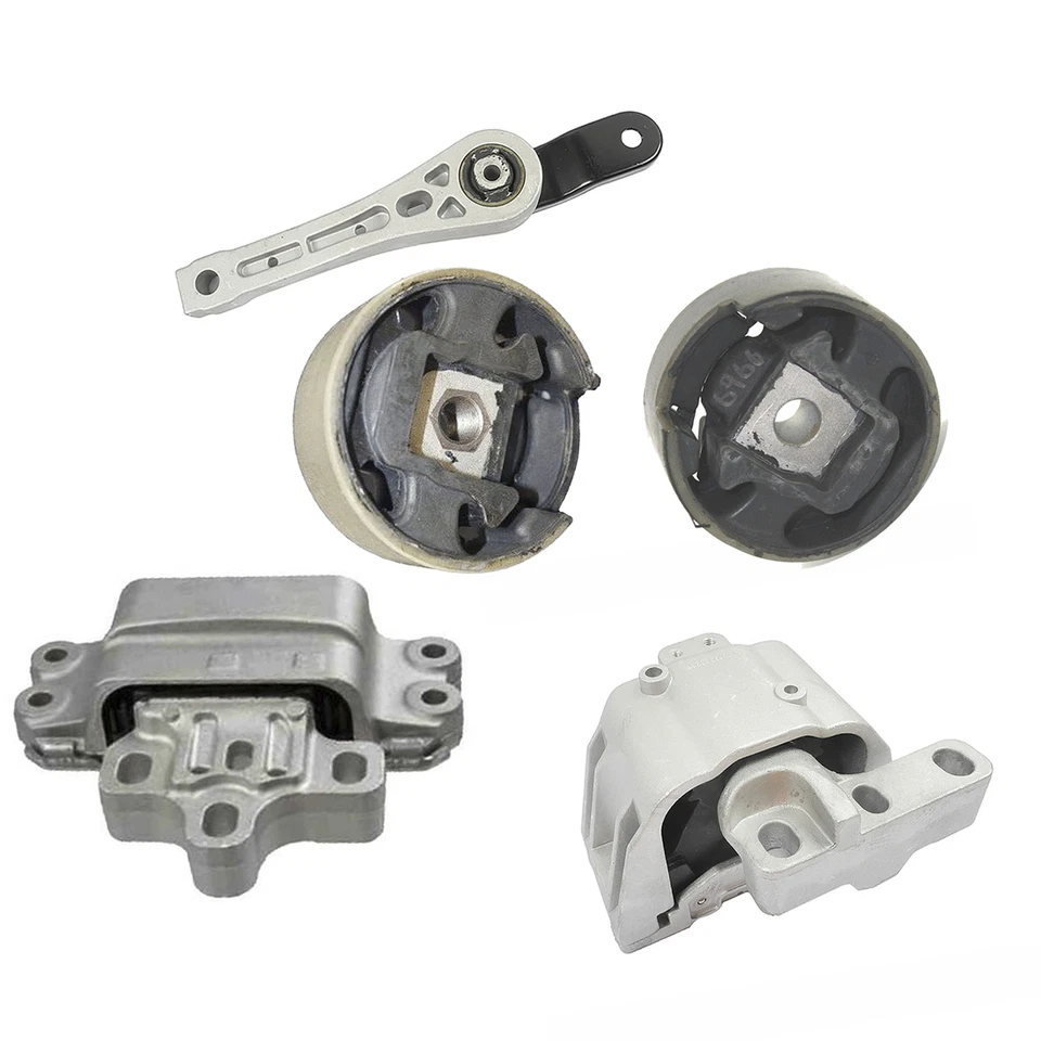 Motor y transmisión de 5 piezas Montaje para Volkswagen VW GTI 2006-2013 Audi A3 2,0 L Foto 2 de 4