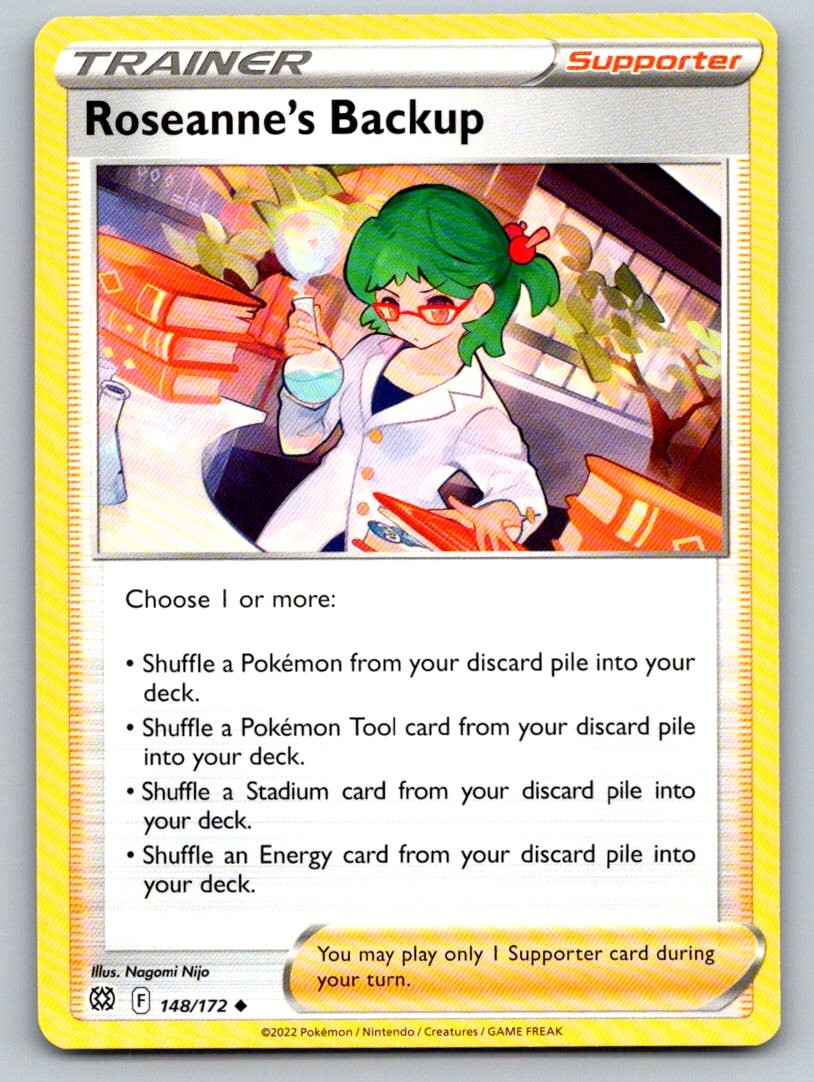 Roseanne's Backup 148/172 Uncommon SWSH09: Brilliant Stars Pokemon Near Mint