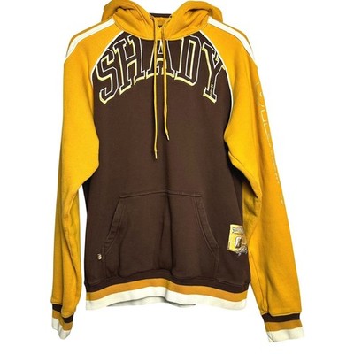 Vintage Y2K Shady LTD Eminem Mens Limited Edition Hoodie Brown Yellow M