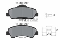 Textar Bremsbelagsatz Scheibenbremse Q+ 2525001 FüR Peugeot 301 Elysee 308 C4 SW