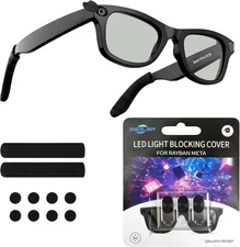 Led Light Blocking Cover Compatible with Ray-Ban Meta Wayfarer/Oakley/Skyler/Hea